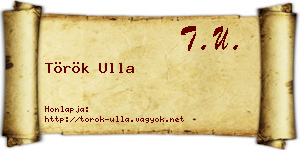Török Ulla névjegykártya